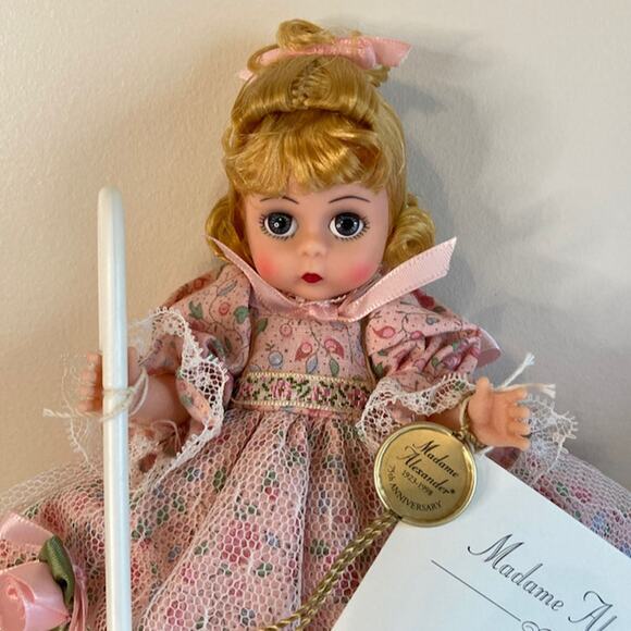 Vintage 90s Madame Alexander 8" Mary Had a Little Lamb #11610 (1997) EUC - Picture 2 of 6
